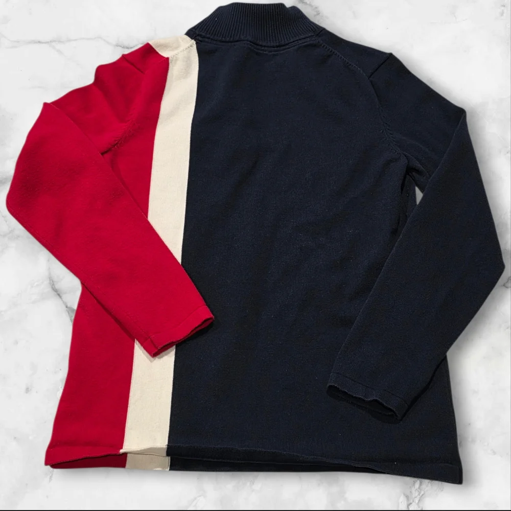 Tommy Hilfiger Navy, Red, and White Men's Pullover Size Medium (M) A98 - Picture 3 of 6